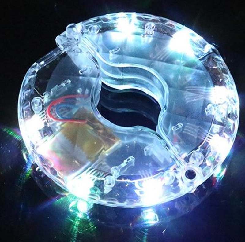 儿童平衡车车灯自行车车轮装饰花鼓灯夜骑气嘴灯七彩轮胎夜间夜光