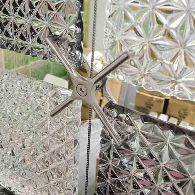 琪艺 定制淋浴房钢化玻璃隔断屏风 磨砂夹胶玻璃