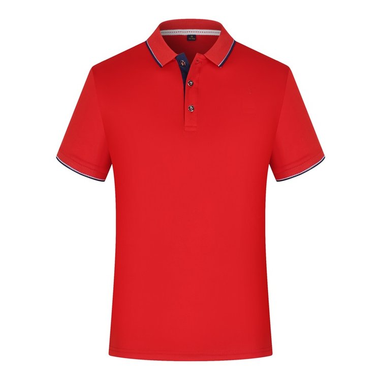 夏季短袖工作服速干面料T恤定制速干polo衫印字刺绣标语快速出货