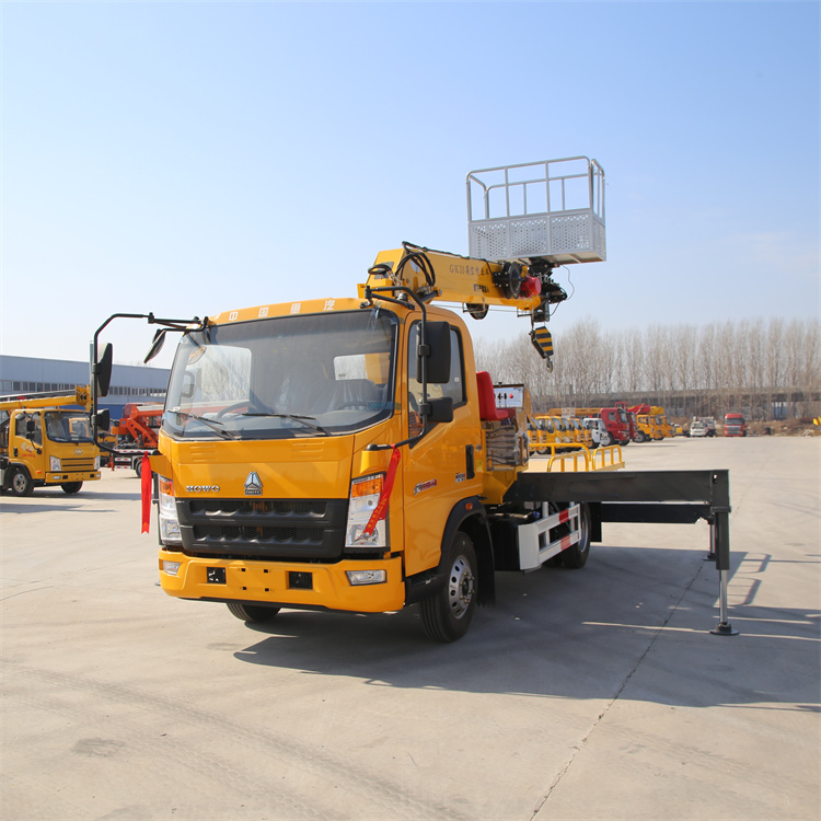 国六高空作业车 蓝牌工程安装登高车 吊重运输多功能高空一体车