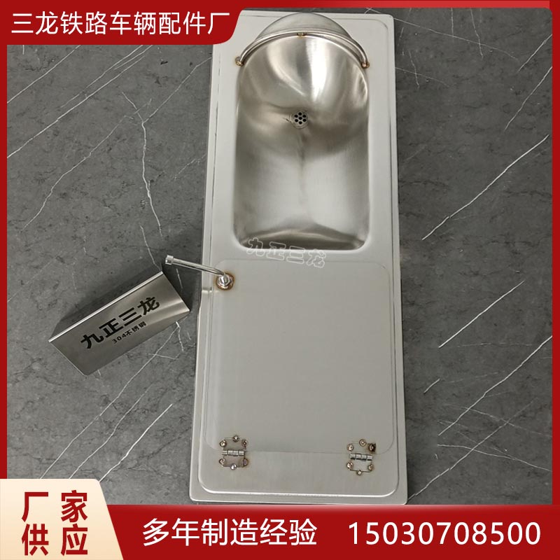 不锈钢旱厕蹲便器 大小便分离 翻盖式蹲坑 大排污口便盆