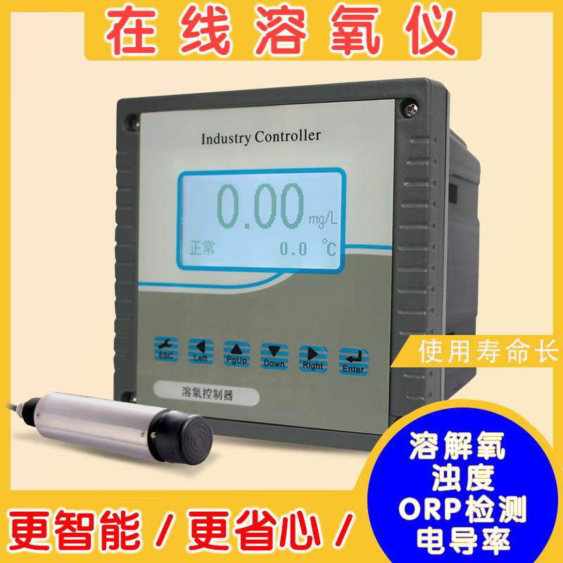 在线溶氧仪传感器水产养殖荧光法鱼塘含氧量检测仪