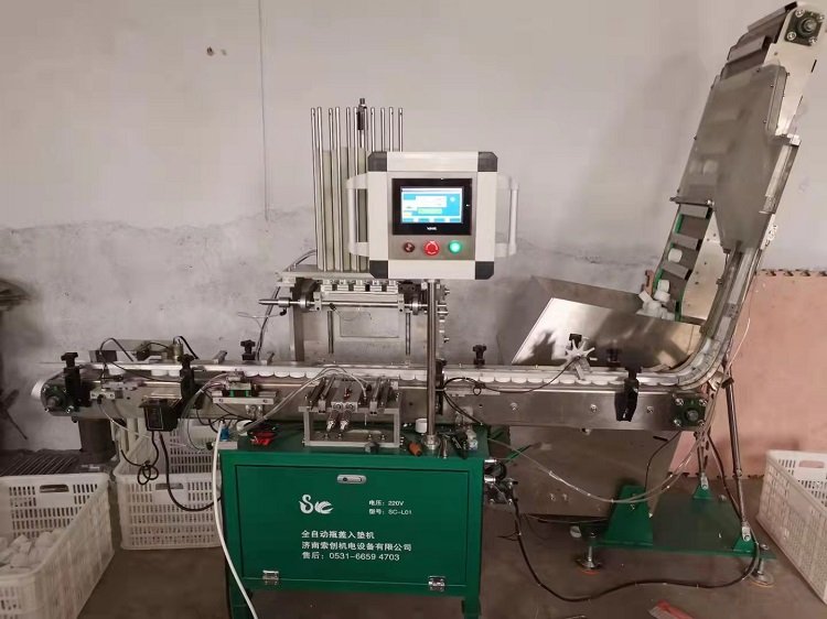 索创全自动平板式铝塑泡罩包装机 垫片塞入机 多头瓶垫入盖机