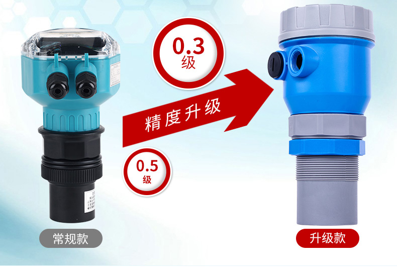 超声波料位传感器 固体颗粒水位物位计一体机 支持定制