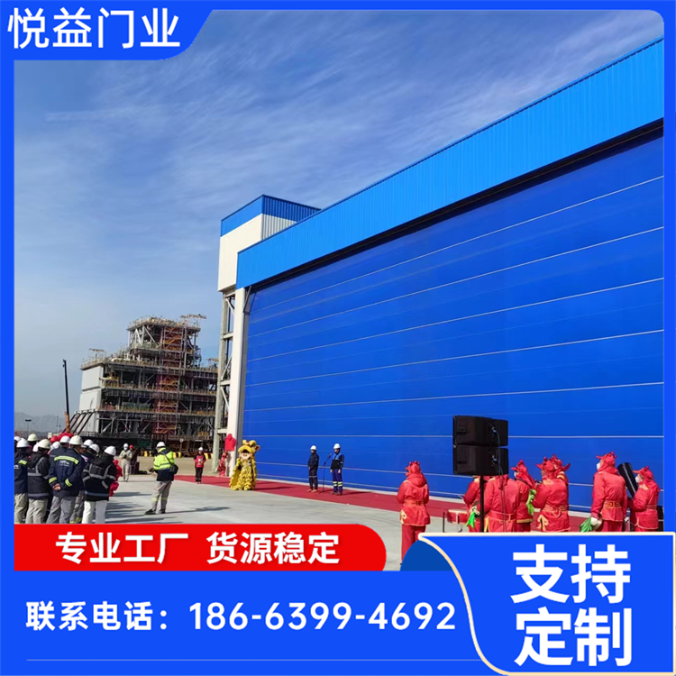 快速堆积门 防尘折叠升降工业保温门车间门 隔音性能强 悦益