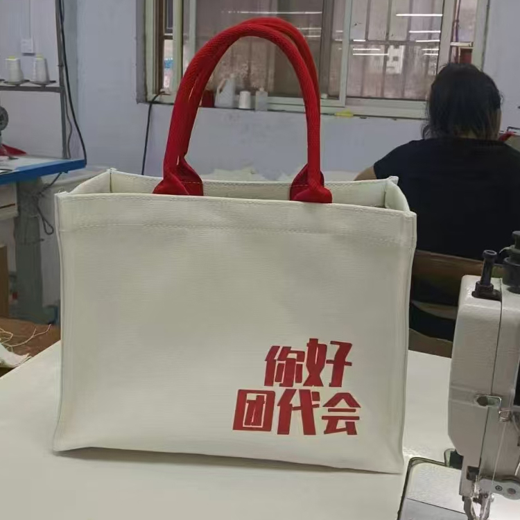 卡通时尚手提袋 学生毕业季补习 培训帆布包 棉布袋定制 新款加厚