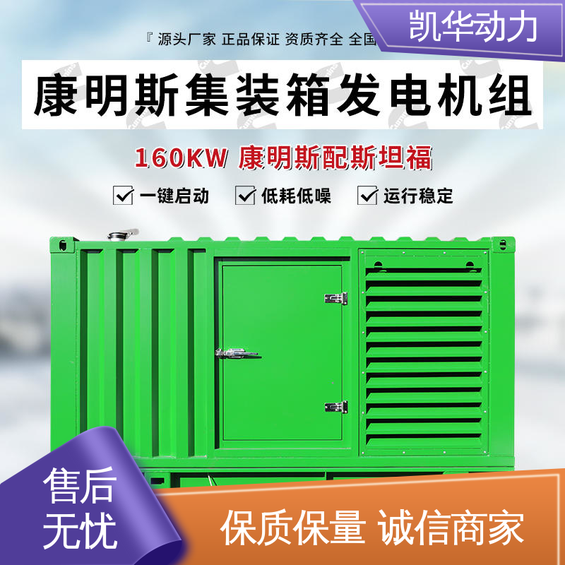 精密打造支持定制 160kw康明斯配斯坦福集装箱 经济耐用 凯华动力