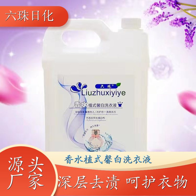 品牌洗衣液 手洗机洗都好用低泡易漂洗 六珠日化