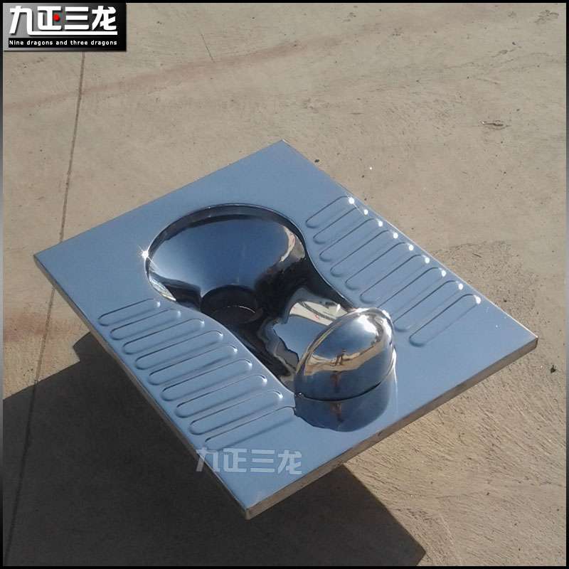 移动厕所用不锈钢蹲便器 环保公厕用白钢蹲厕 加厚板材供应