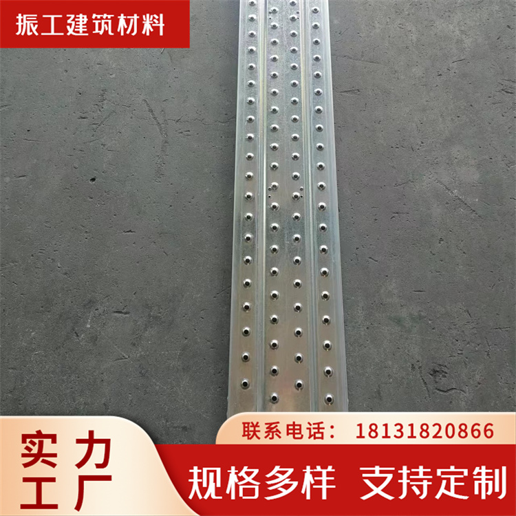防滑型钢脚手板 热镀锌建筑踏板 隧道钢制走道板