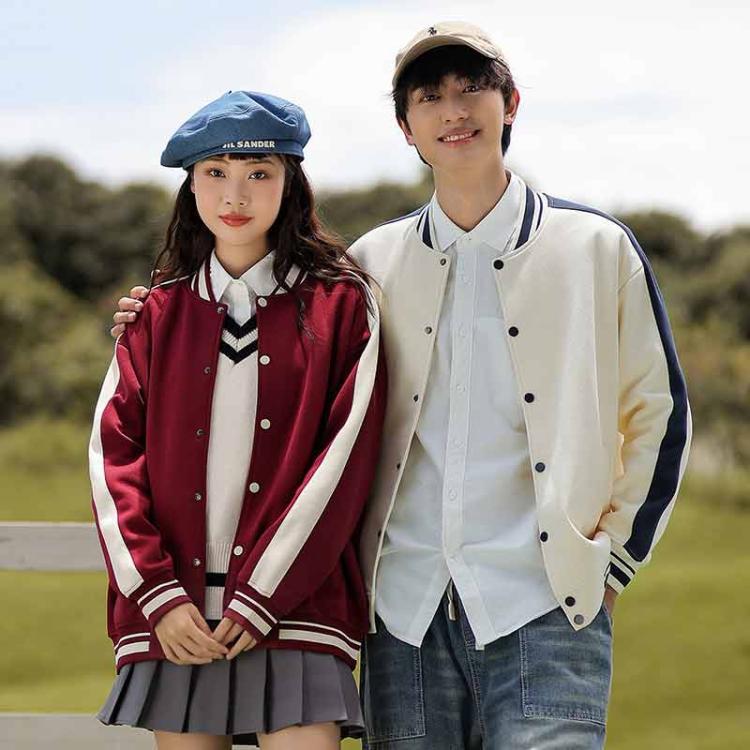 棒球服卫衣定制印logo园服聚会班服秋冬季长袖开衫定做
