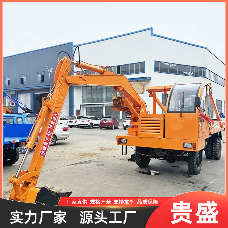 四不像龙门吊下葬车 挖坑吊棺一体车 能挖能吊两用车 支持定制改装