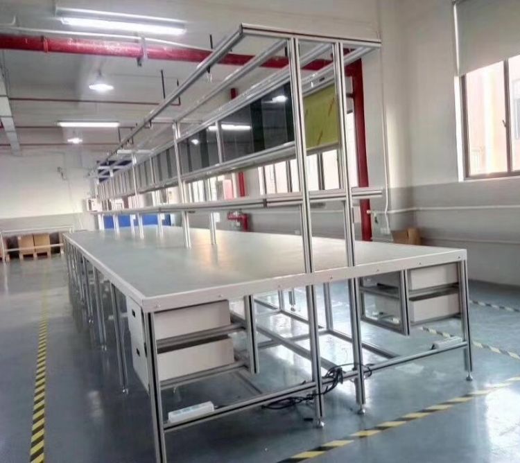 九象 铝型材工作台 铝合金车间工作桌 工业铝材框架工作卓台