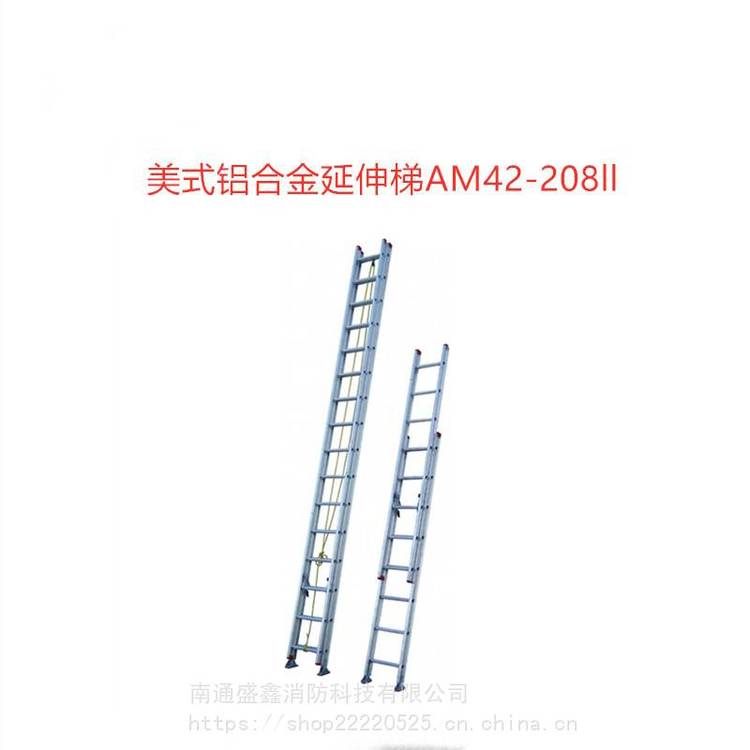 美标铝合金延伸梯AM42-220ll 金锚铝合金梯具 铝合金延伸梯 工厂***