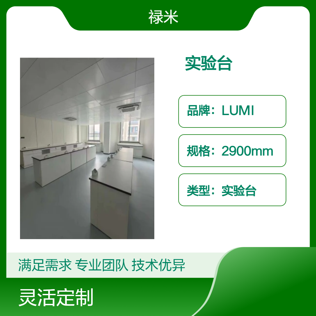 LUMI 全钢中央工作实验台 承重力强耐腐蚀品类齐全