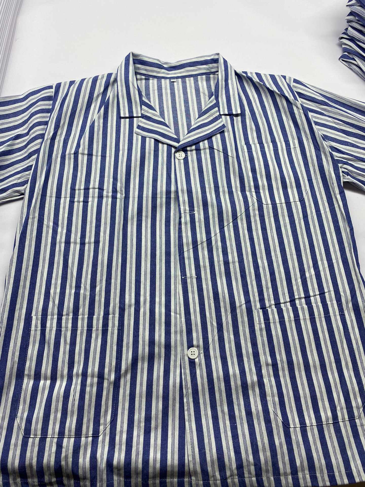 病号服纯棉条纹蓝白条 医院住院患者服装批发厂家