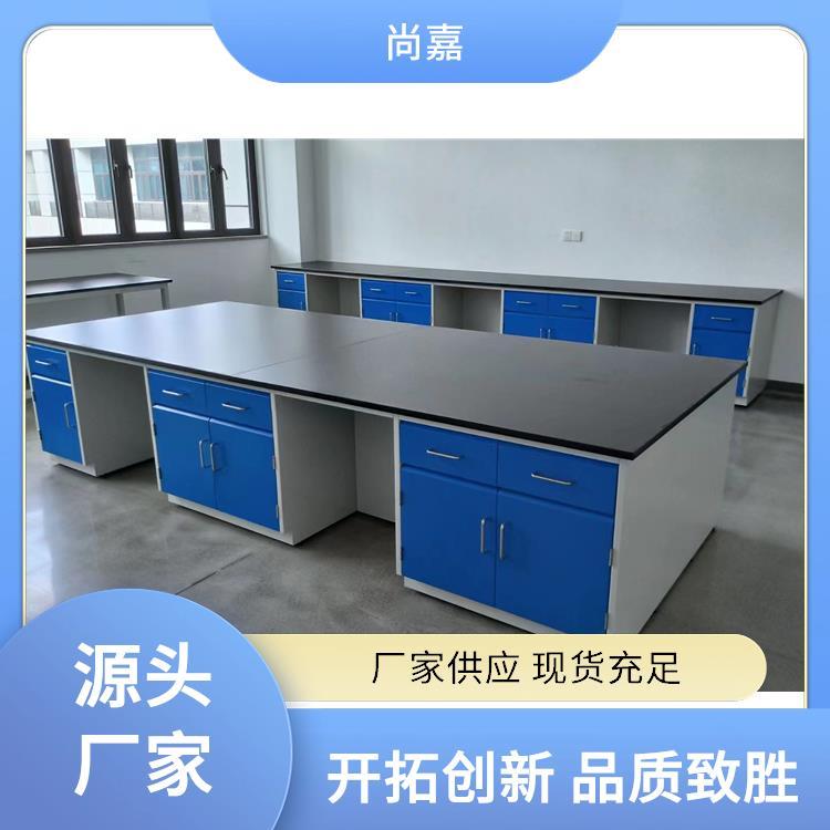 实验双面操作台 耐酸碱 实验室规格设计 钢木实验台