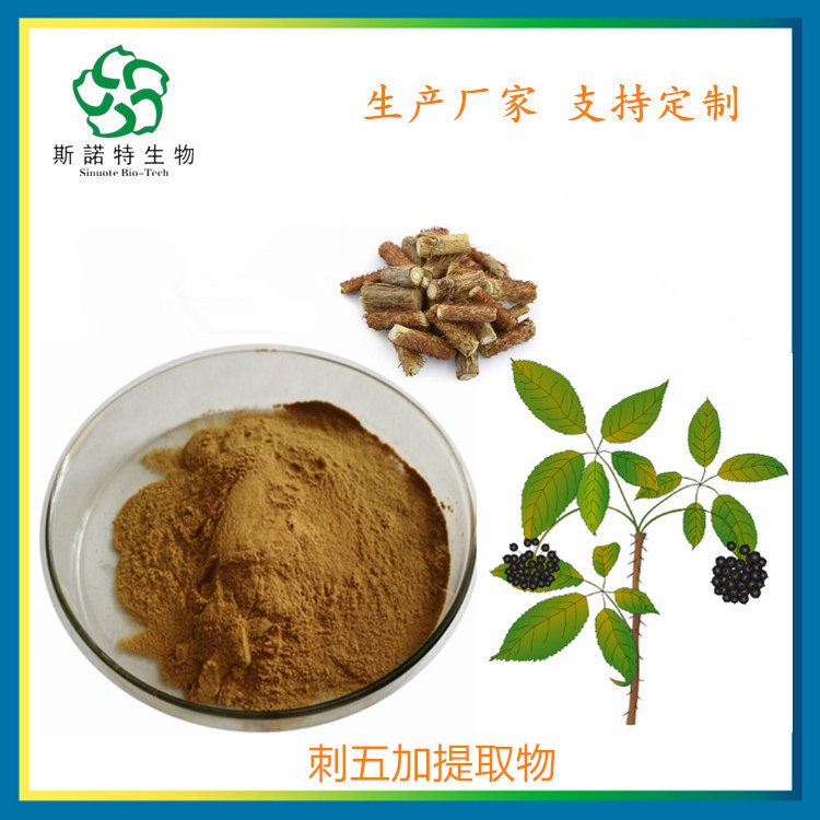 刺五加提取物 皂甙0.8%-1.2% 精细粉末 支持商检 斯诺特生物