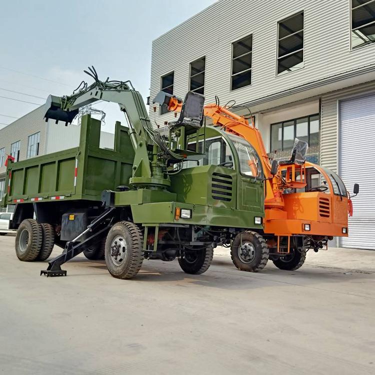 随车挖 车载式挖掘机铲车 工程机械装挖一体车 久胜
