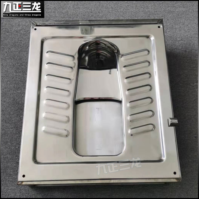 农村厕所改造工程用不锈钢蹲便器白钢旱厕可配套零排放生物降解仓