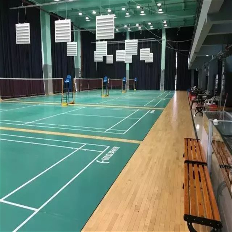 羽毛球馆运动木地板PVC地胶3.5mm4.5mm5.0mm6.0耐磨易打理