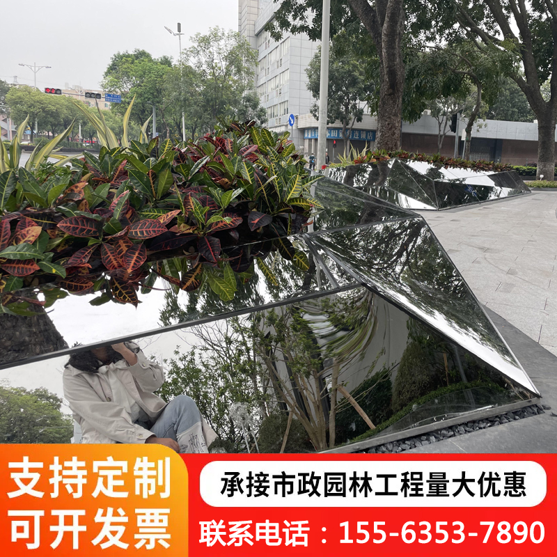 源头工厂 不锈钢种植池 城市美化隔断 上门施工安装