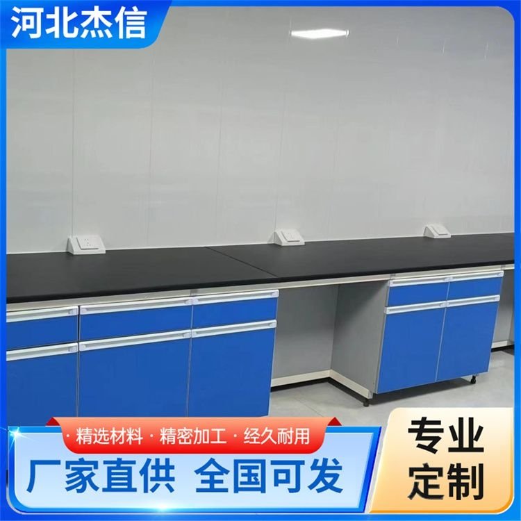 设计钢木试验台 杰信 化验室PP工作台 造型美观
