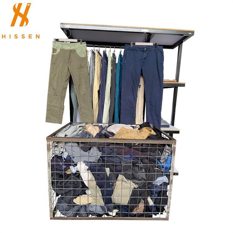 used clothes bales二手衣服批发商出口佛得角二手男士棉布裤杂款