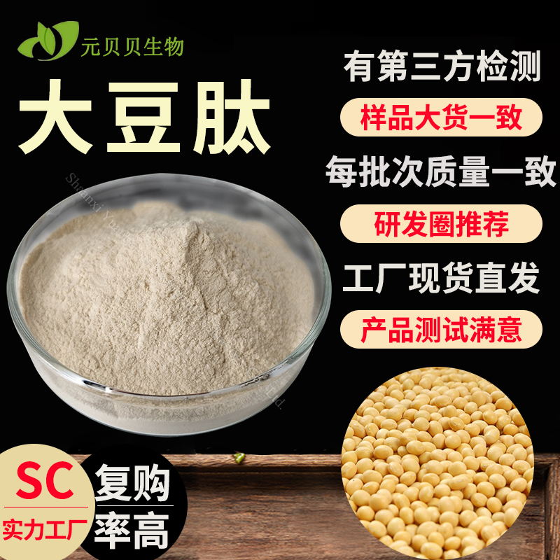 实力工厂大豆肽易吸收小分子活性肽大豆肽粉现货原料大豆低聚肽