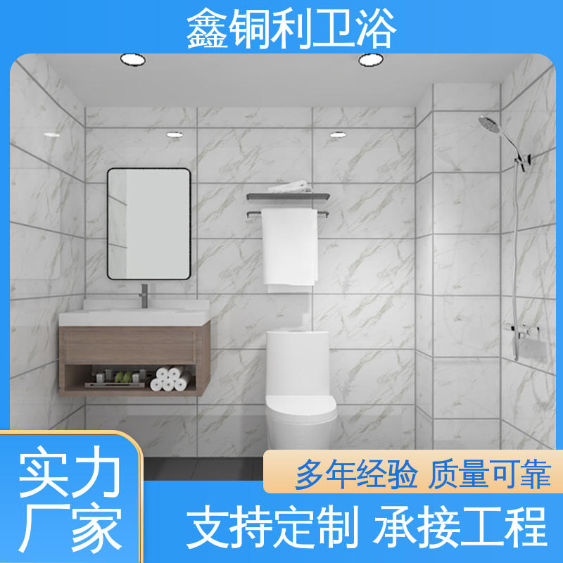 鑫铜利厂家 防水防潮 快拼式公寓 上门测量定制 装配式整体浴室