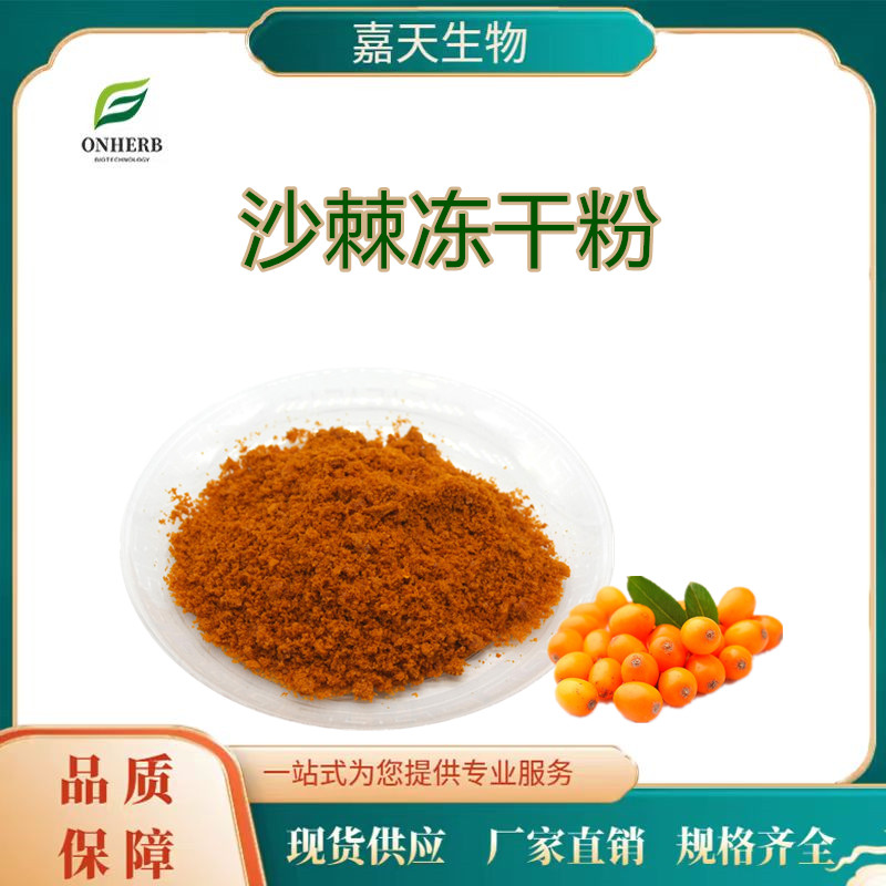 嘉天生物 喷雾干燥水溶性 固体饮料用沙棘粉 80目 另有沙棘冻干粉60目