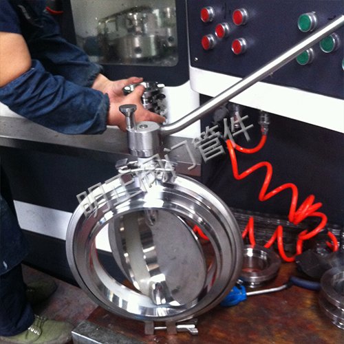 304不锈钢粉体蝶阀厂家 明正 粉剂专用卫生级阀门