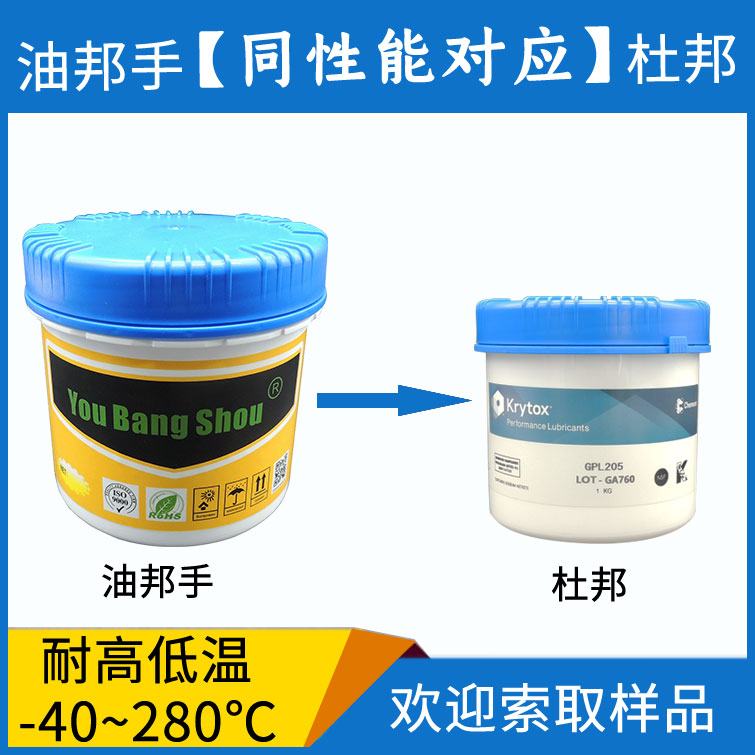 全氟聚醚脂 DUPONT杜邦GPL-205 XHT-BD HTC27含氟PTFE润滑脂厂家
