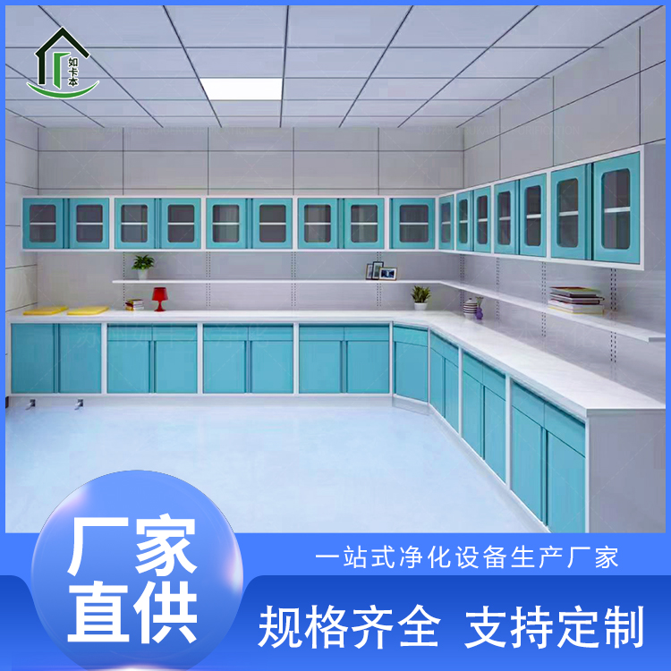 定制全钢防菌实验台 洁净室无菌操作台带通风系统吊柜 实验室家具