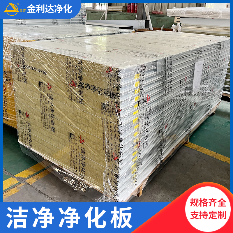 加厚手工岩棉净化板彩钢夹芯板定制隔板净化工程专用板材