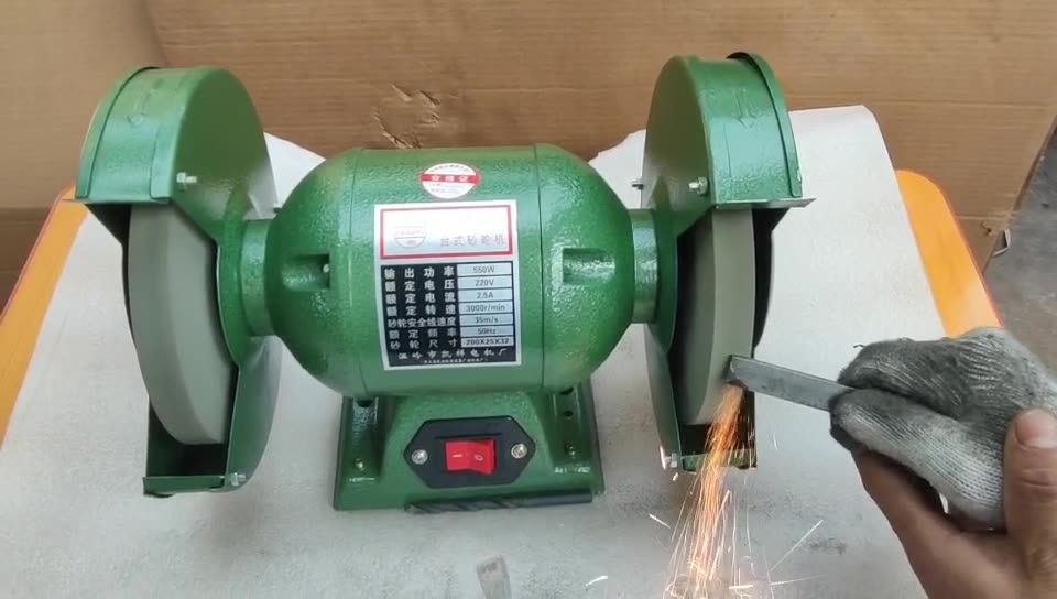 工业级220v电动台式砂轮机多功能家用工厂小型磨刀机打磨金属抛光