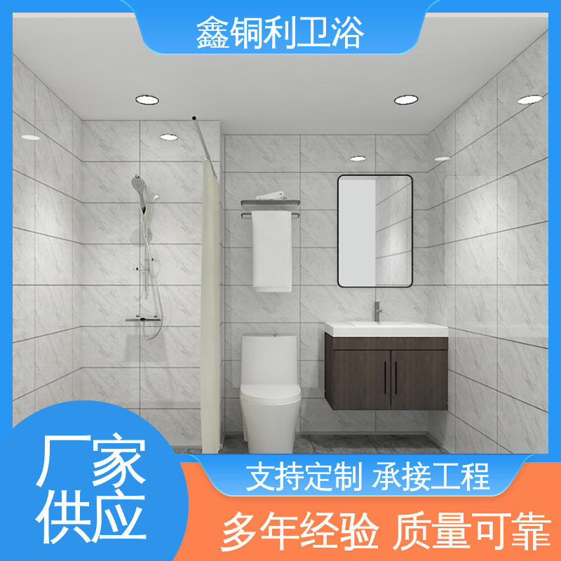 贴心售后 一站式采购 家用简易 整体卫浴 鑫铜利厂家