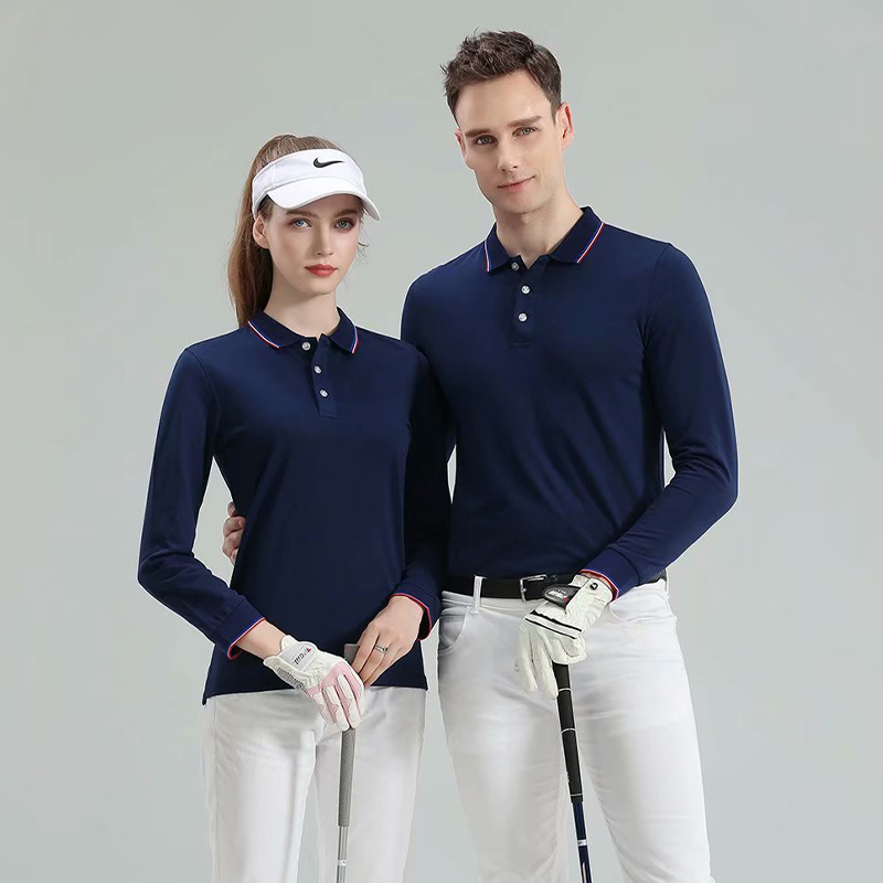 新款长袖POLO衫定做 秋冬广告衫公司企业活动服 可印图