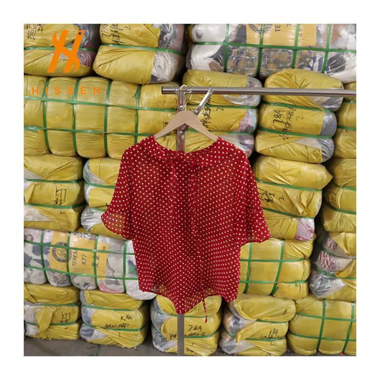 Summer plus-size ladies chiffon shirt 45kg bales usedclothes