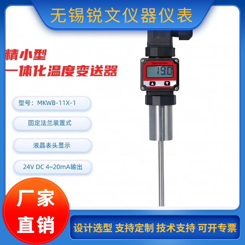 锐文 高精度数显防爆一体化温度变送器PT100热电阻