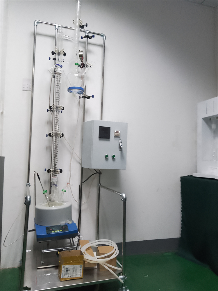 伍跃不锈钢精馏塔釜 化工化学高校实验室专用小型精馏装置
