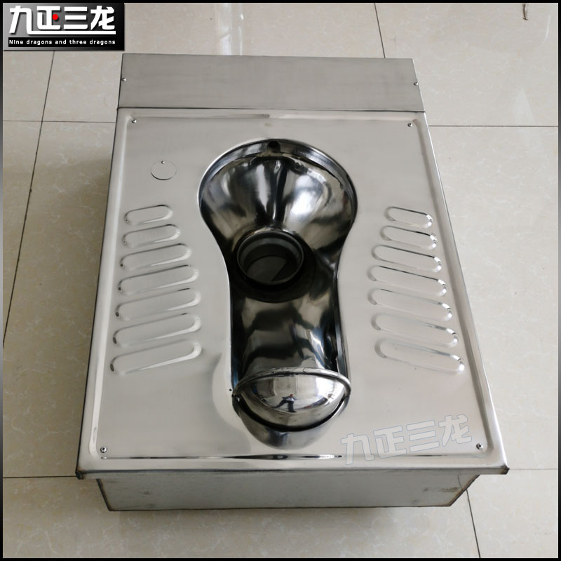 全自动泡沫生物蹲便器 节水型不锈钢发泡蹲便 304钢无臭马桶