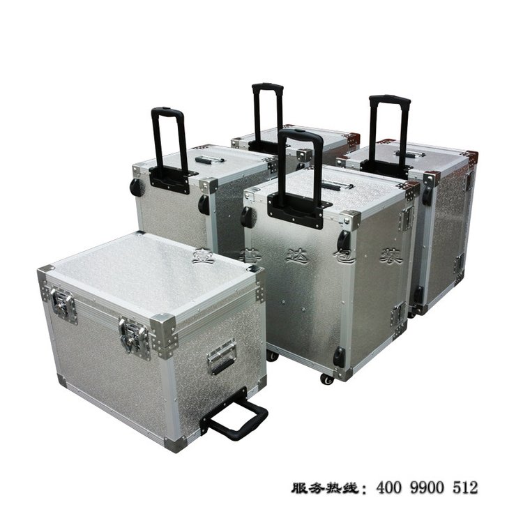 壹善达EVA减震铝.箱 仪器箱多功能铝合金工具箱拉杆铝箱_定做