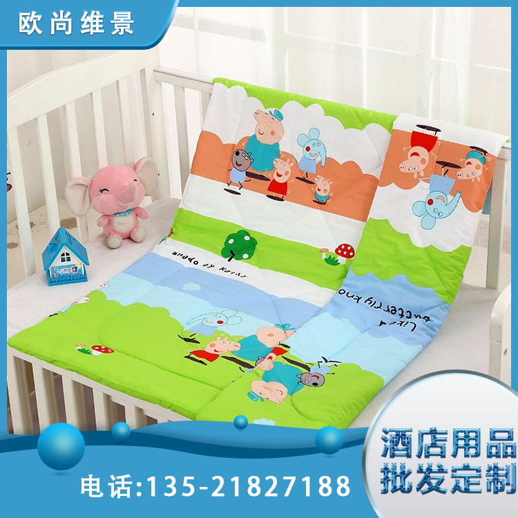 支持加工定制 欧尚维景 床单被套 幼儿园床上用品 加密卡通四件套