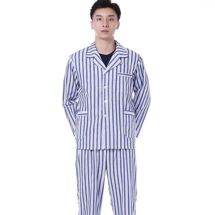 病人服 医院患者服分体护理服 男女长袖套装 棉质病号服