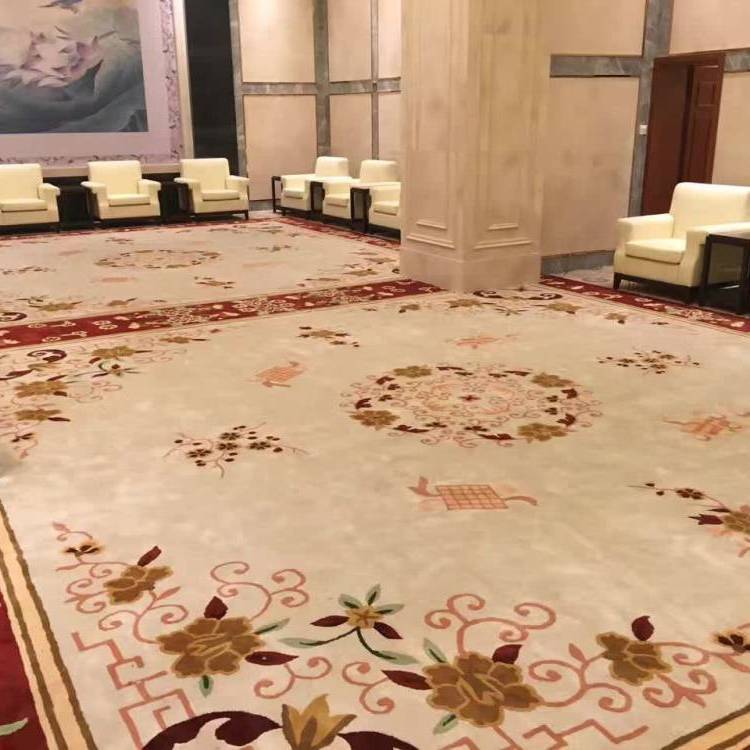 若兰 会议室定制手工羊毛地毯 酒店宾馆办公室隔音阻躁防潮防滑
