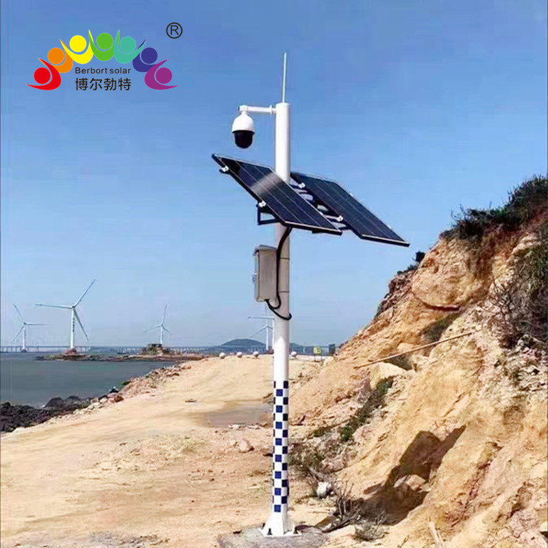 博尔勃特矿山移动式太阳能监控供电系统无电地区风光互补发电系统