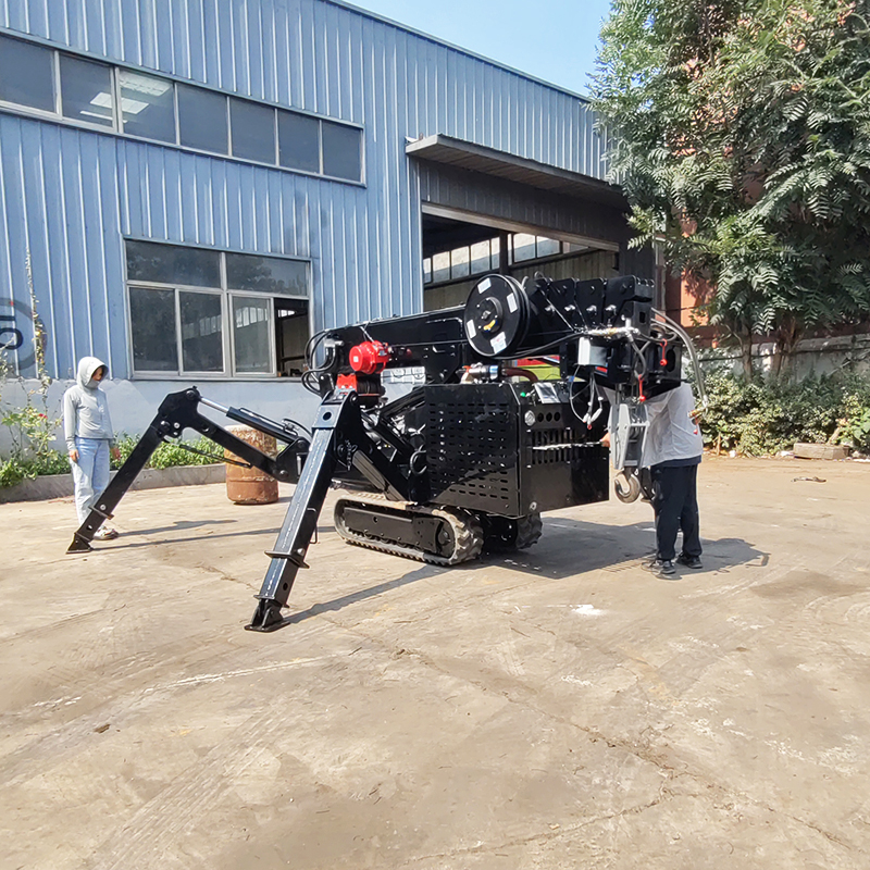 3t小型液压蜘蛛吊 履带吊起重机 可进电梯小 型吊机 油电两用可定制
