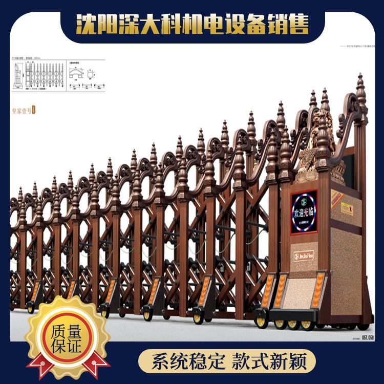 电动门 伸缩门定制 支持上门测量尺寸 不锈钢材质