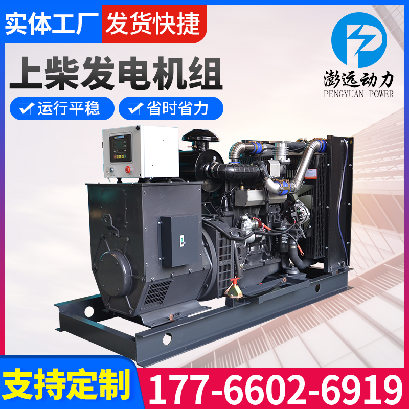 科研场所 工厂备用上柴发电机组 300KW 全国联保